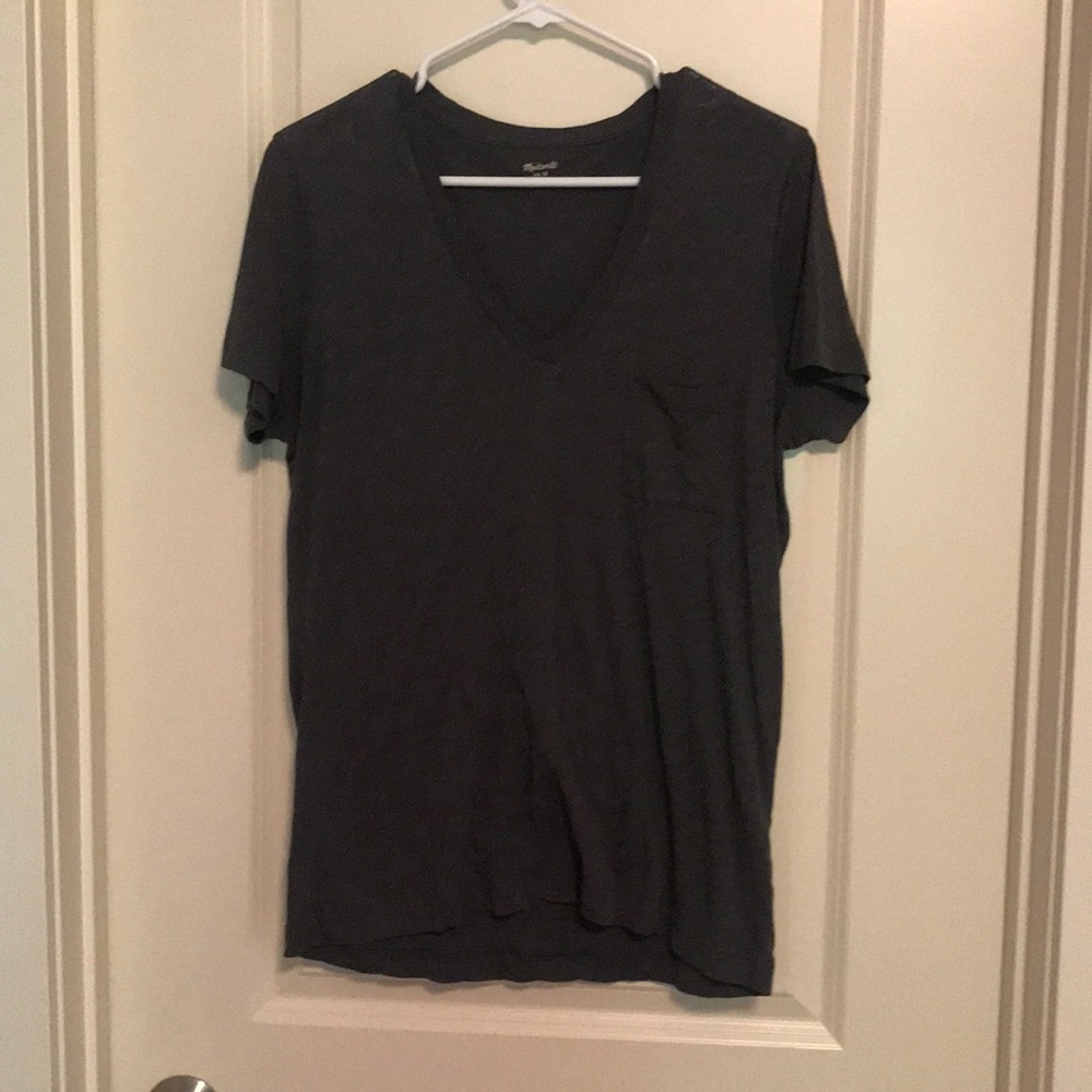 Basic Gray V Neck